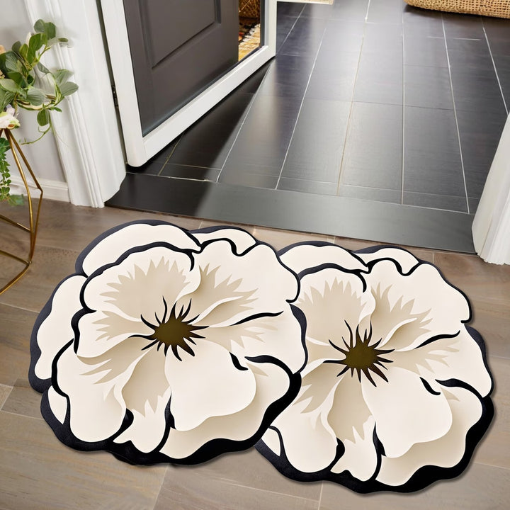 Floral-Shaped Decorative Bath Mat
