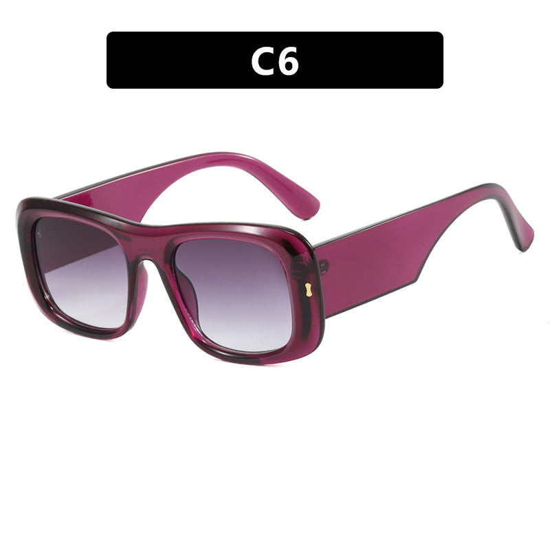 Women's square sunglasses with reflective protective lenses and modern frame construction Stornfield