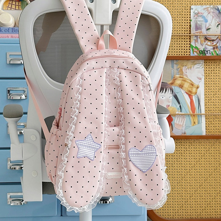 Cute Bunny-Ear Drawstring Backpack Stornfield