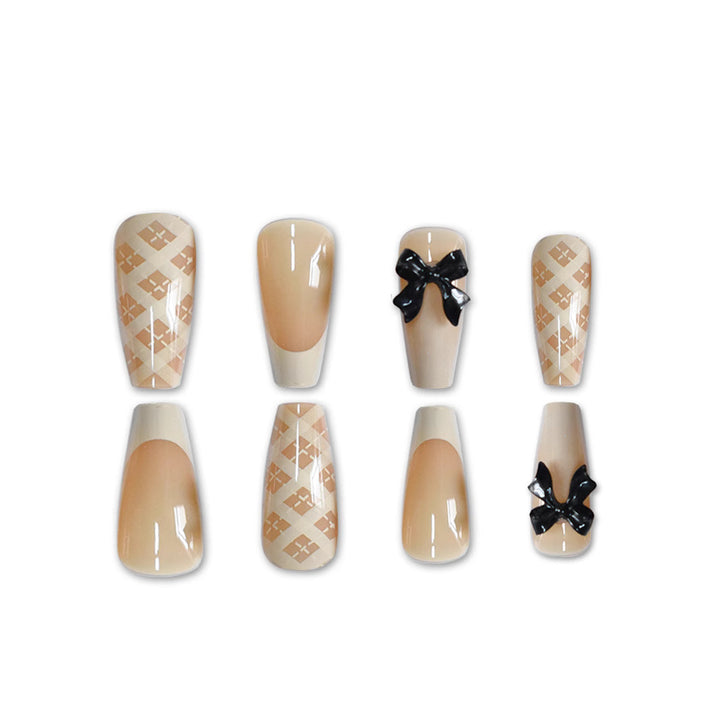 Elegant Long Length Press-On Nail Art Stornfield