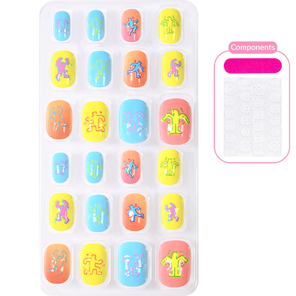 Creative Cartoon-Themed Press-On Nail Collection Stornfield