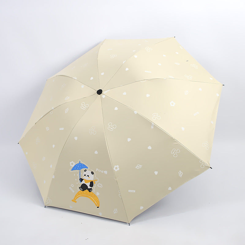 Women’s Folding Umbrella with Playful Animal Design Stornfield