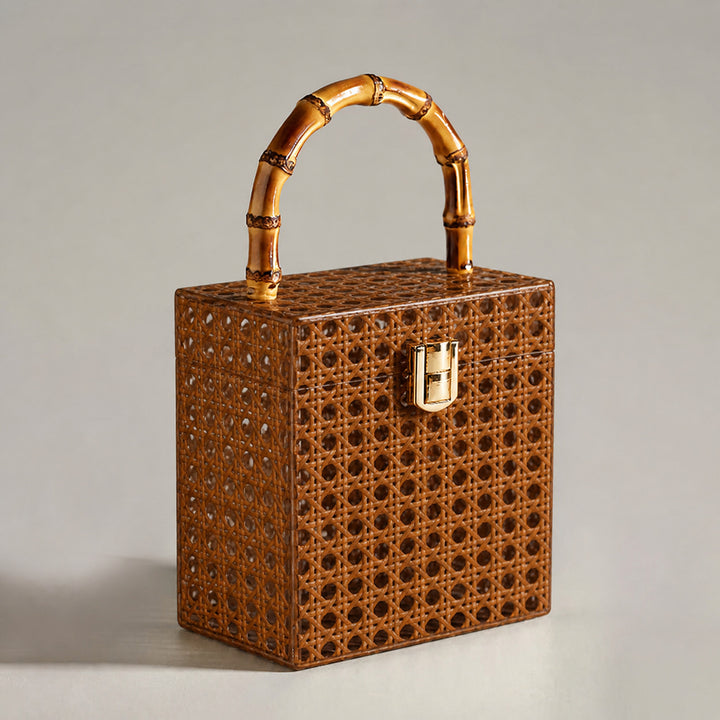 Stylish Handcrafted Bamboo Handle Bag