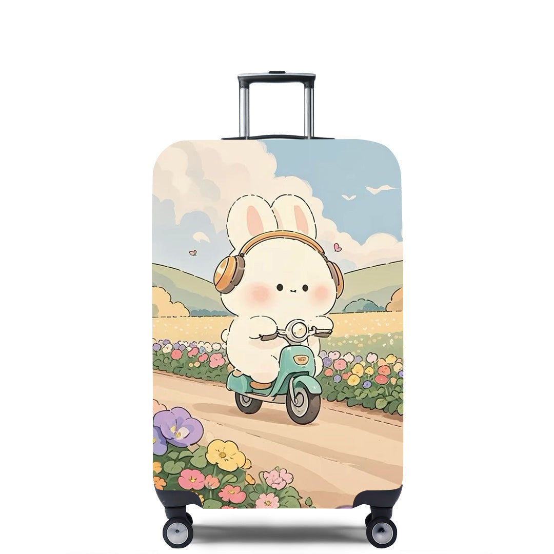 Unisex Hard Shell Suitcase with Creative Travel Motif Stornfield