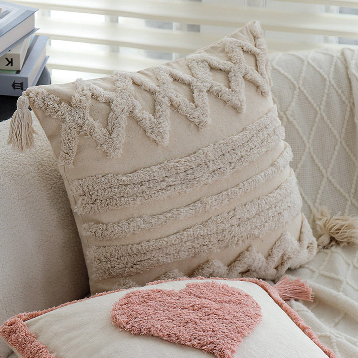 Decorative cushion with heart design