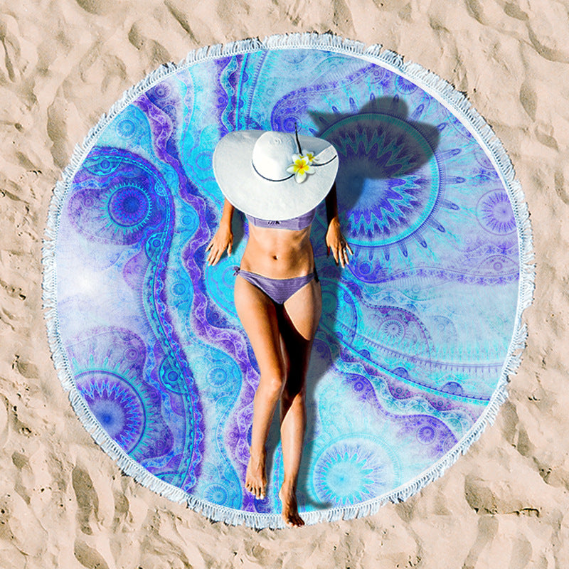 Rundstrand towel with unique sunset design Stornfield