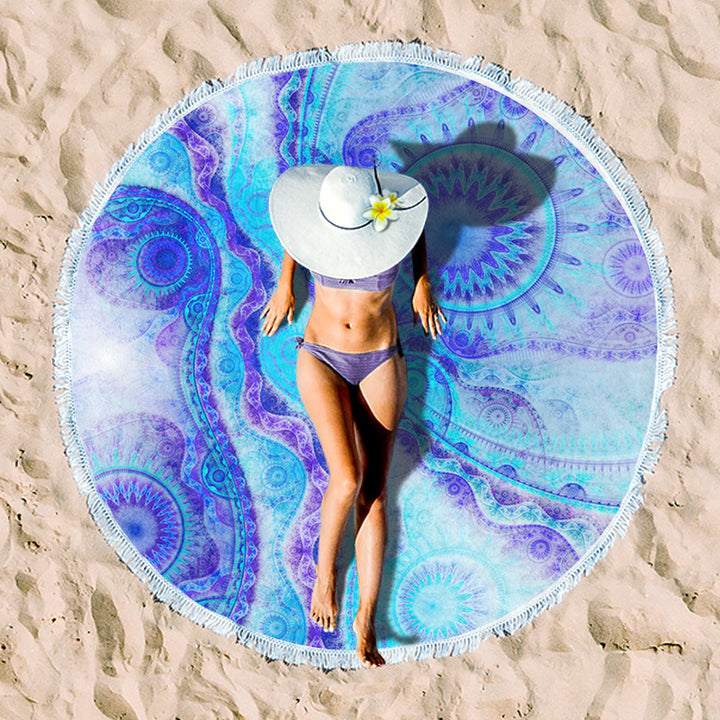 Rundstrand towel with unique sunset design Stornfield