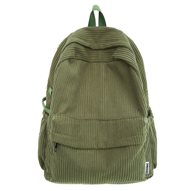 Corduroy Textured School Backpack Stornfield