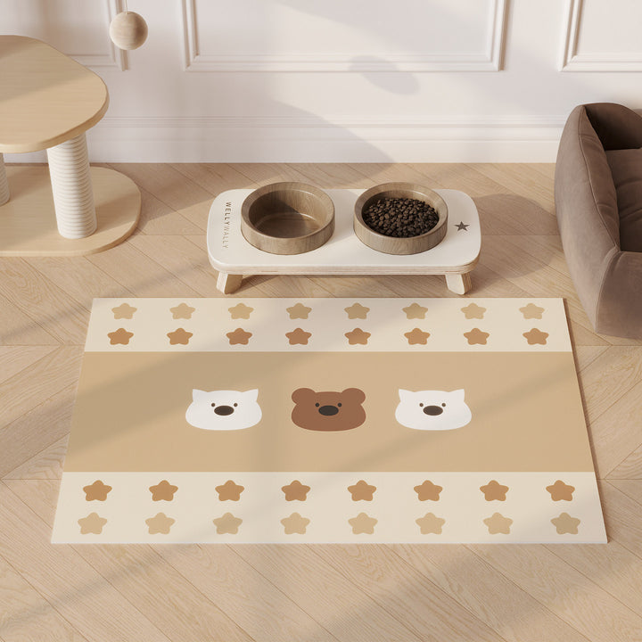 Cat-Themed Feeding Mat