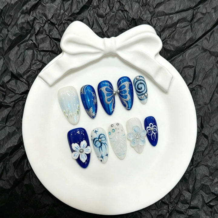 Decorative Butterfly Press-On Nail Art Collection