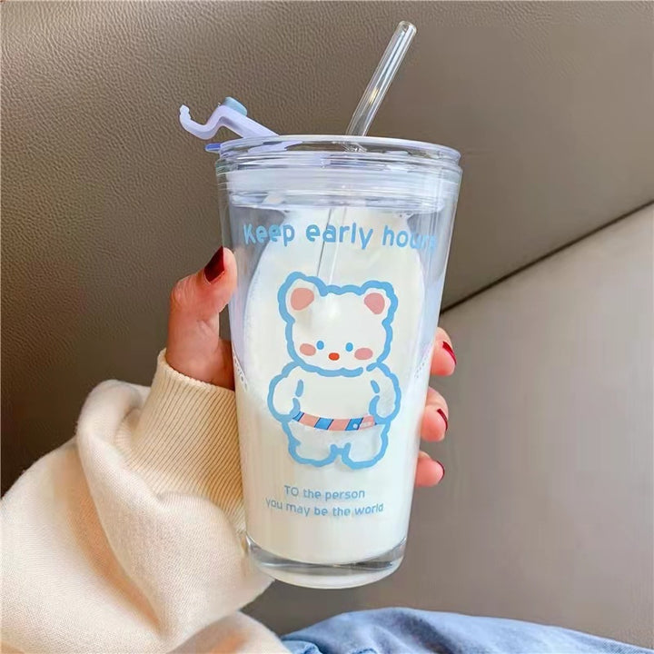 Ladies funny Tritan drinking cup with lid and straw Stornfield