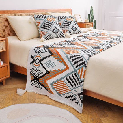 Cozy Decorative Knit Throw Blanket
