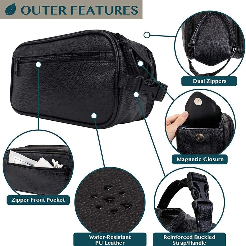 Cosmetic bag with multiple compartments Stornfield