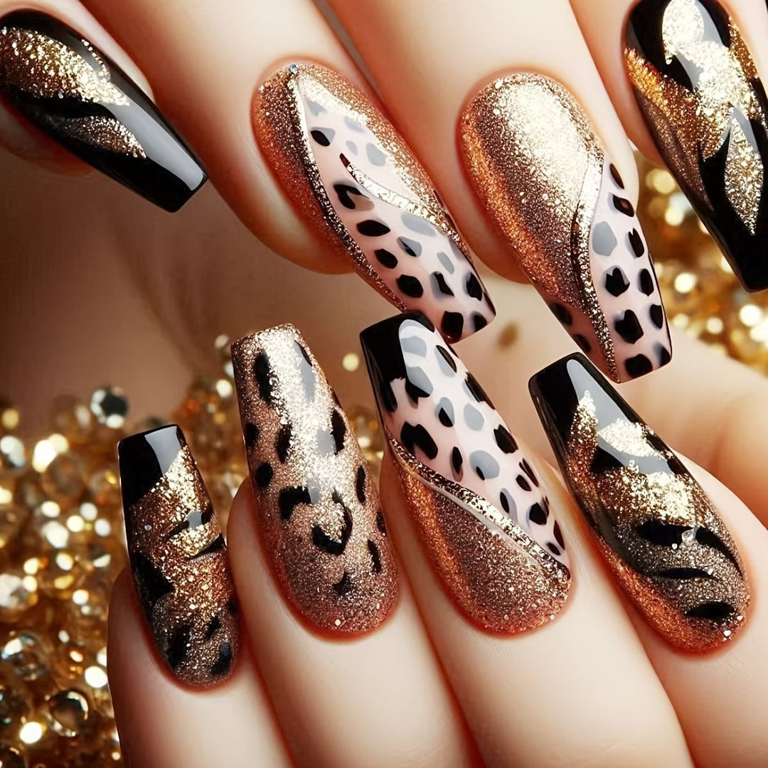 Floral Art Acrylic Nail Set Stornfield