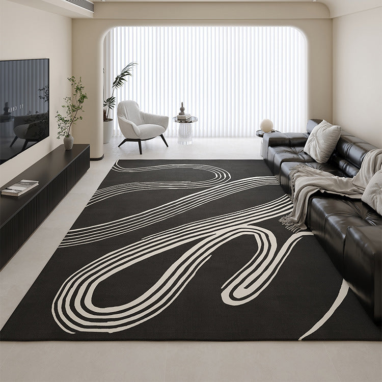 Contemporary Piano Key Design Area Rug