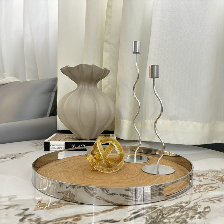 Decorative Wooden Serving Tray