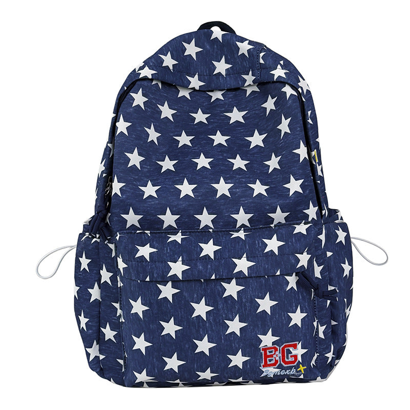Star-Patterned Casual Backpack Stornfield