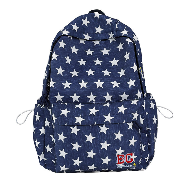 Star-Patterned Casual Backpack Stornfield
