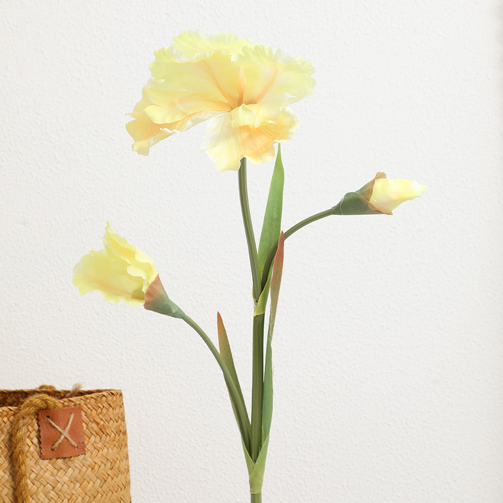 Artificial Iris Flower Stem with Realistic Details