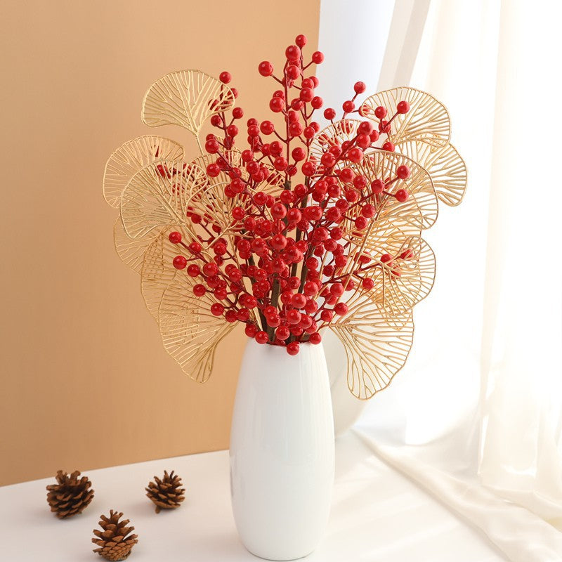 Festive Berry and Eucalyptus Arrangement