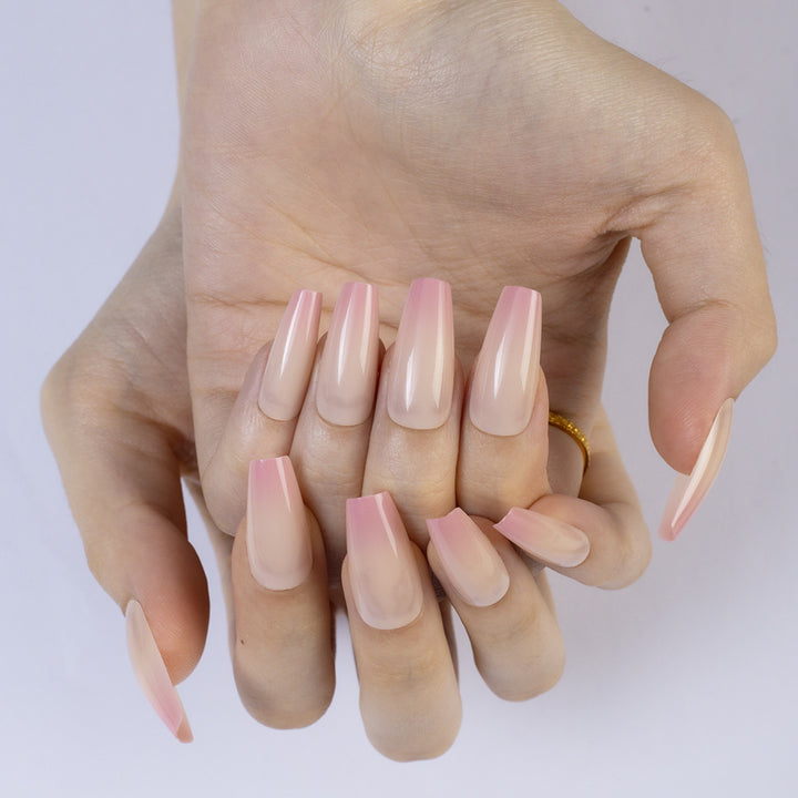Artificial Nails in Modern French Style Stornfield