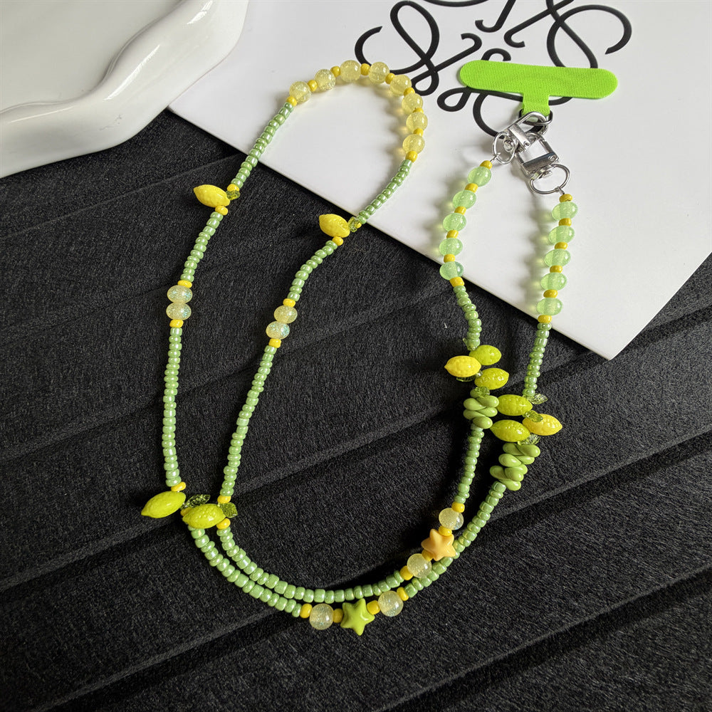 Decorative Beaded Strap Stornfield 1790135704