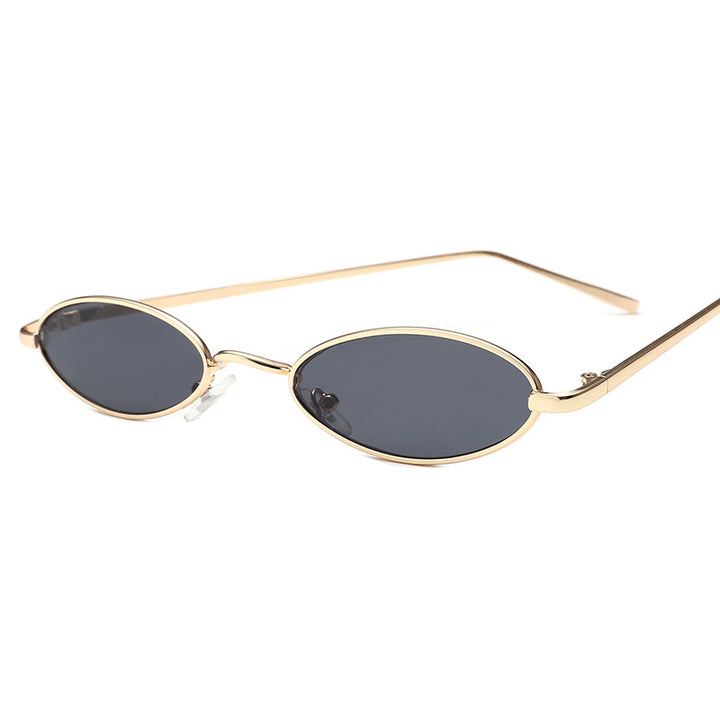 Ladies elegant sunglasses in oval metal frame Stornfield