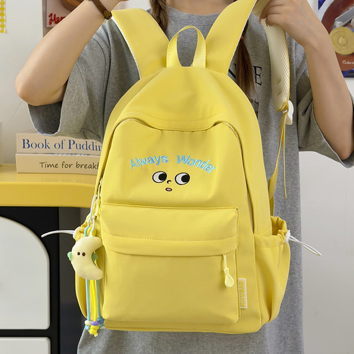 Playful Illustrated Character Backpack Stornfield