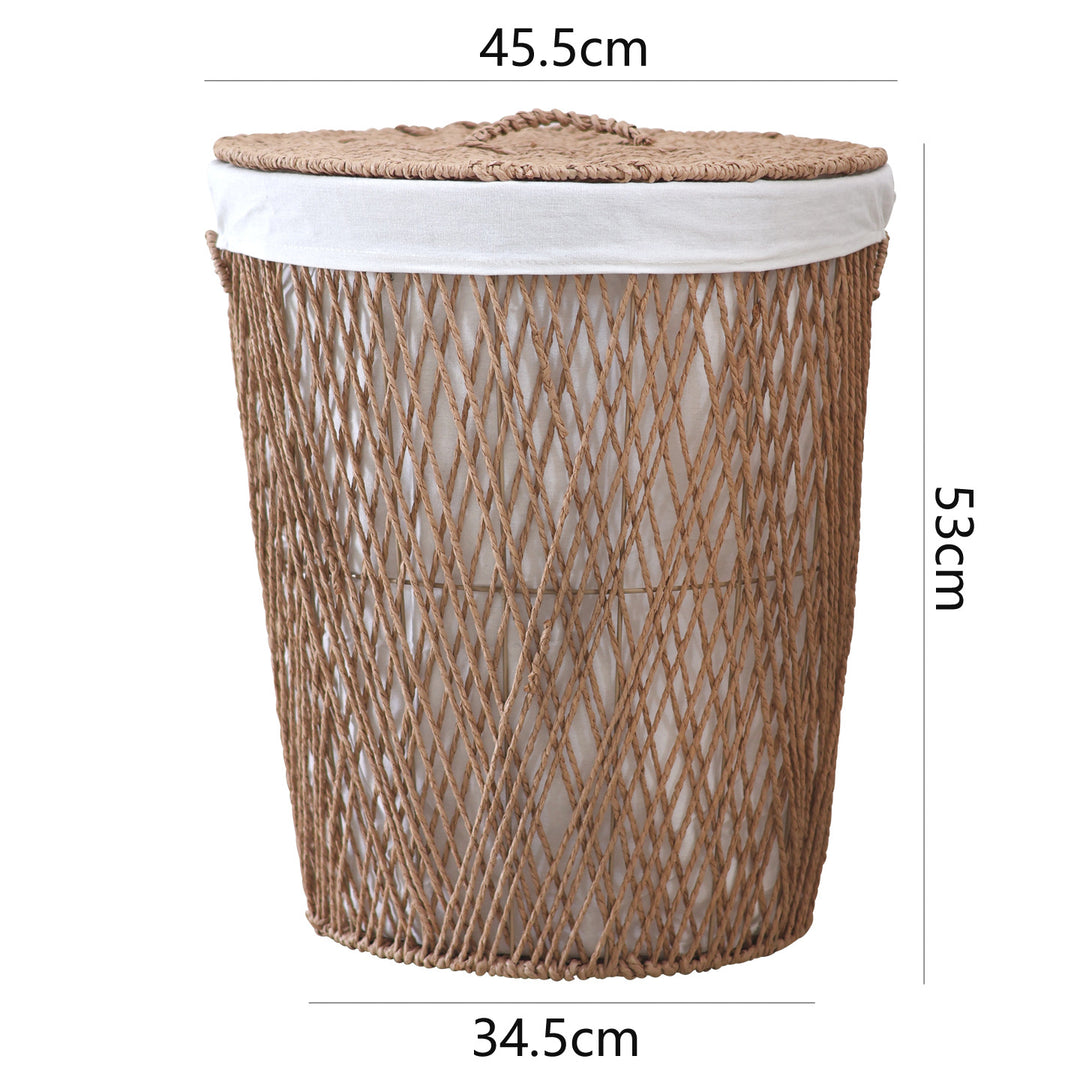 Decorative laundry basket with lid Stornfield