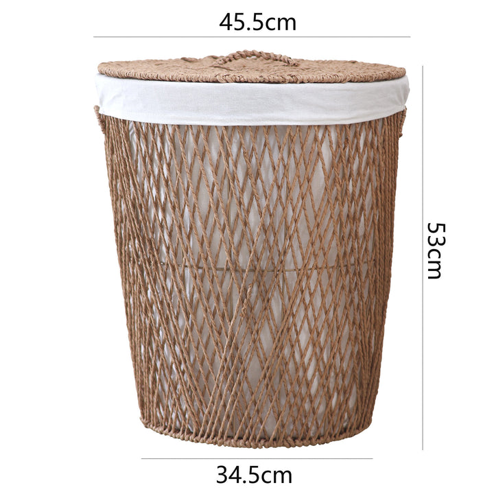 Decorative laundry basket with lid Stornfield