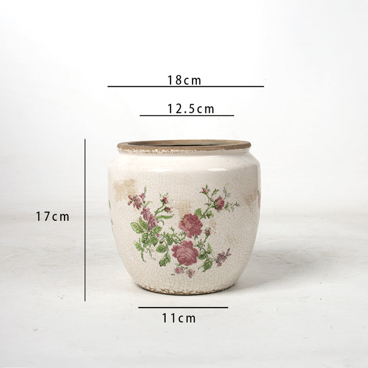 Floral Ceramic Plant Bowl Stornfield