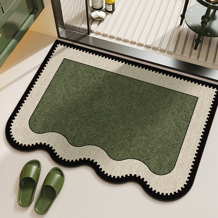 Elegant Herringbone Pattern Area Rug Stornfield