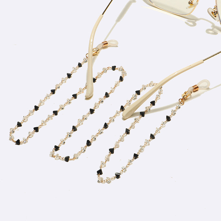 Fashionable Heart-Shaped Beaded Eyewear Chain Stornfield