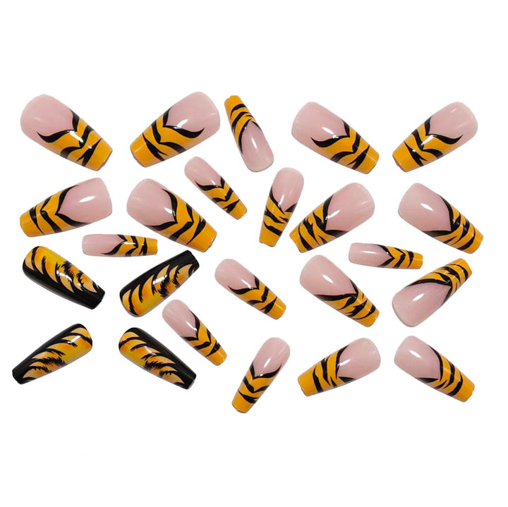 Creative Art Nails in Tiger Stripes Design Stornfield