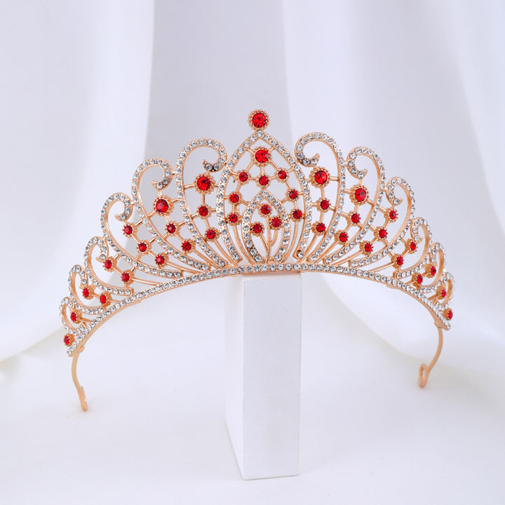 Ladies Elegant Rhinestone Tiara with Floral Details Stornfield