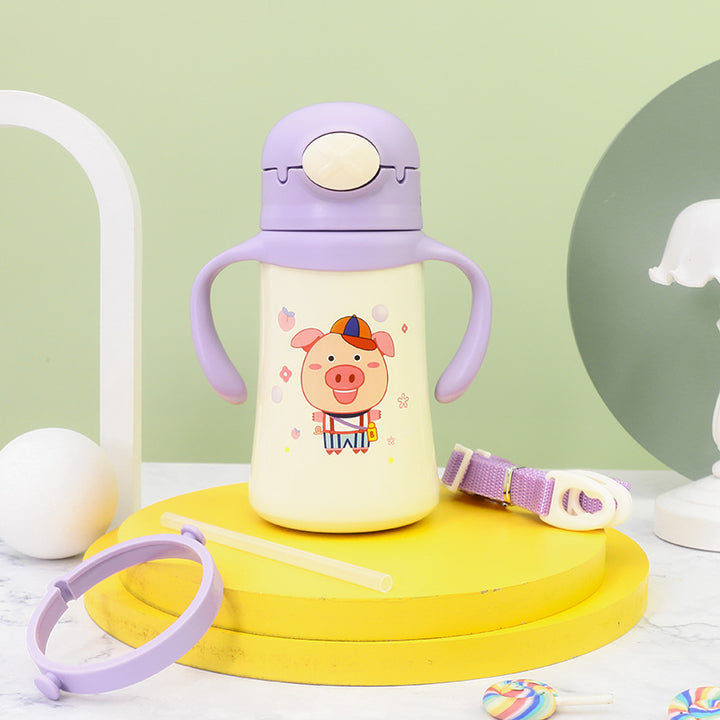 Ladies Insulated Children’s Water Bottle in Playful Animal Design Stornfield