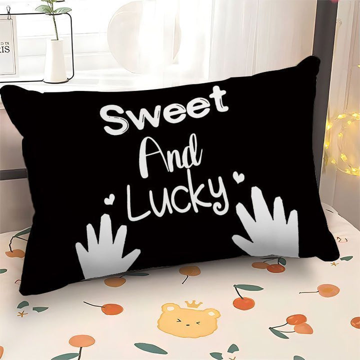 Modern Typography Decorative Pillow