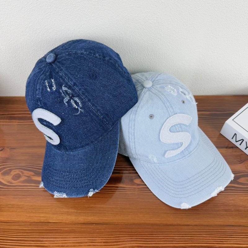 Women's Distressed Graphic Logo Baseball Cap Stornfield