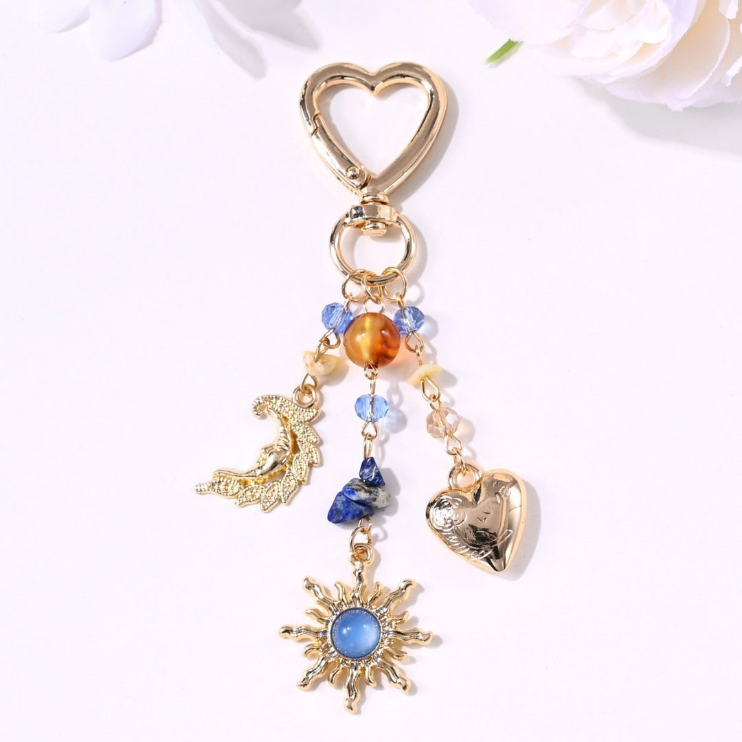 Keychain with Sparkling Sun Motif Stornfield
