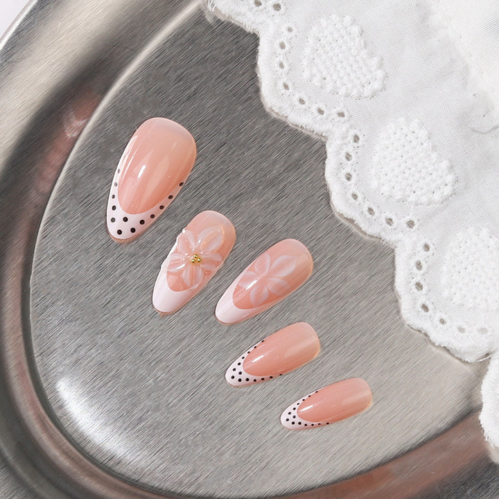 Elegant Floral Art Press-On Nail Set Stornfield