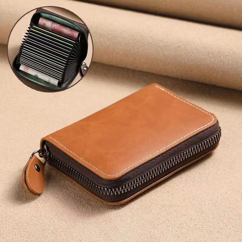 Premium Zippered Multi-Card Wallet