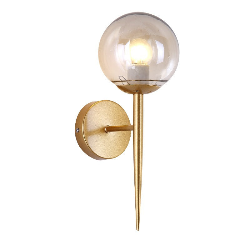 Contemporary Glass Globe Wall Sconce
