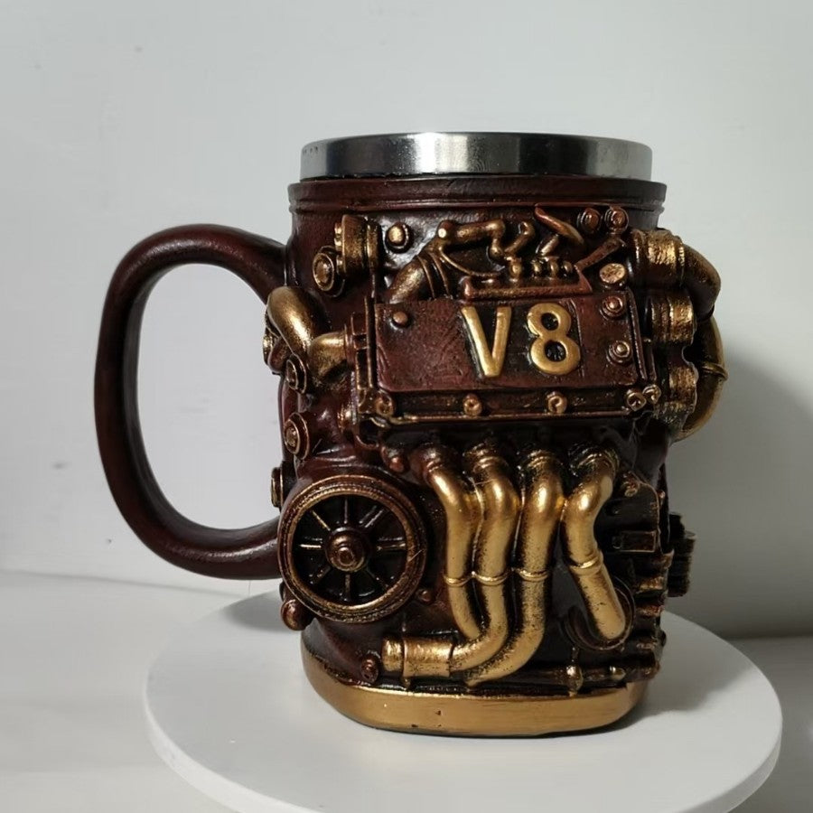 Coffee mug in V8 engine design Stornfield