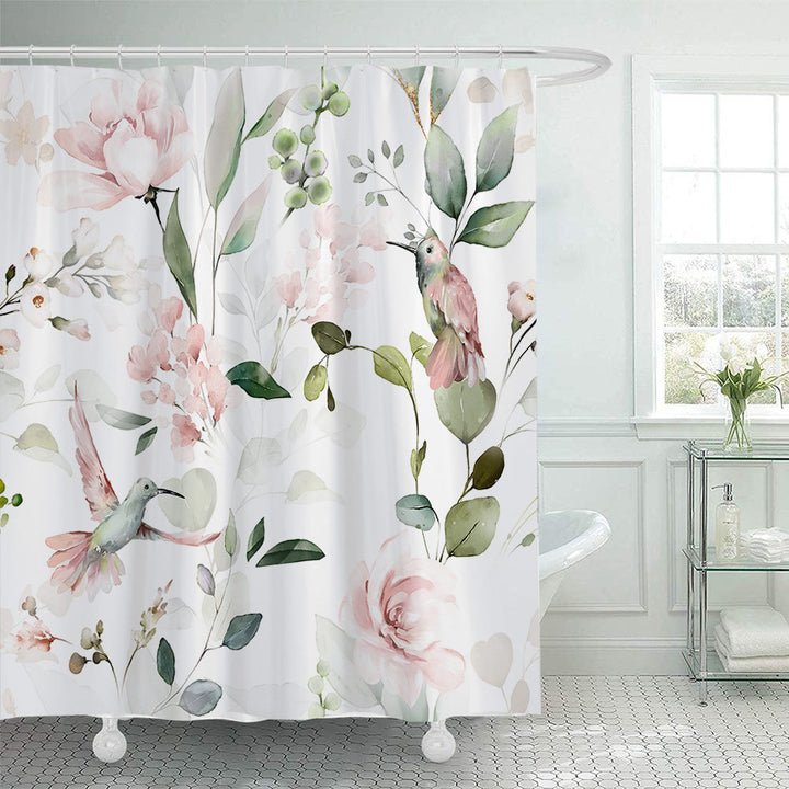 Floral Patterned Shower Curtain Stornfield