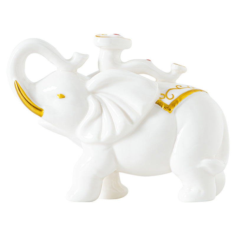 Elegant elephant figurine made of high-quality ceramic Stornfield