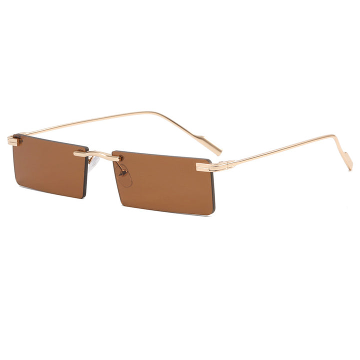 Women's Fashion Rectangular Sunglasses with Elegant Metal Frame Stornfield