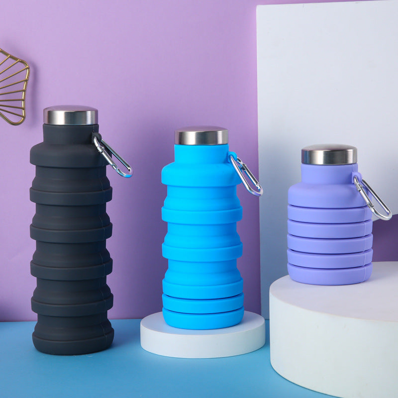 Women collapsible silicone drinking bottle Stornfield