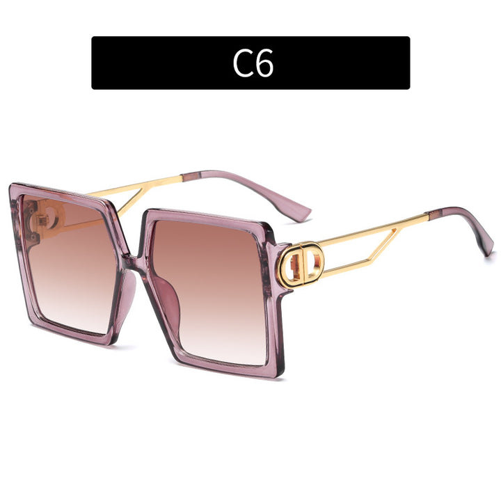 Designer Oversized Square Sunglasses