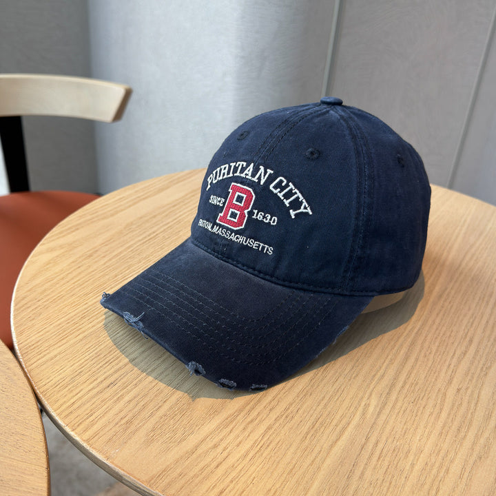 Men's Distressed Cotton Baseball Cap Stornfield 1784270269
