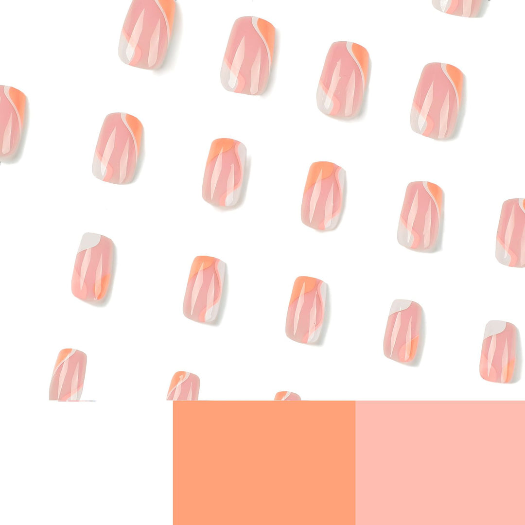 Elegant artificial nail extensions with modern gradient Stornfield